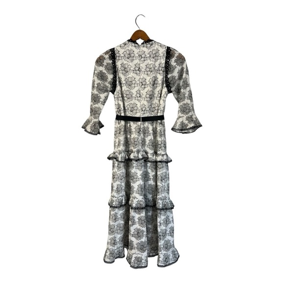 Miri Black and White Floral Dress Ladies Size Medium - Picture 8 of 8